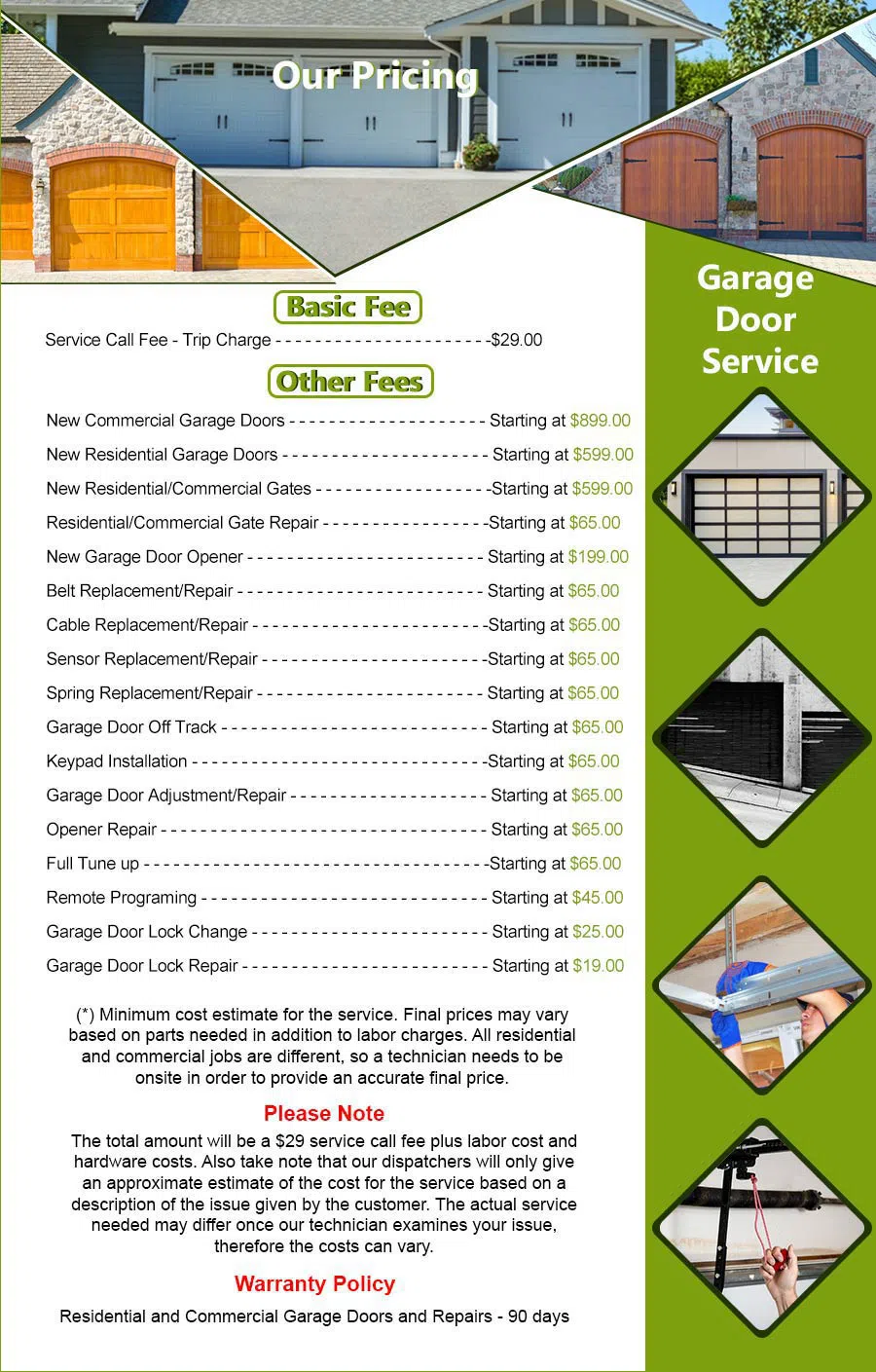 Interstate Garage Door Service Santa Clara, CA 408-479-2570